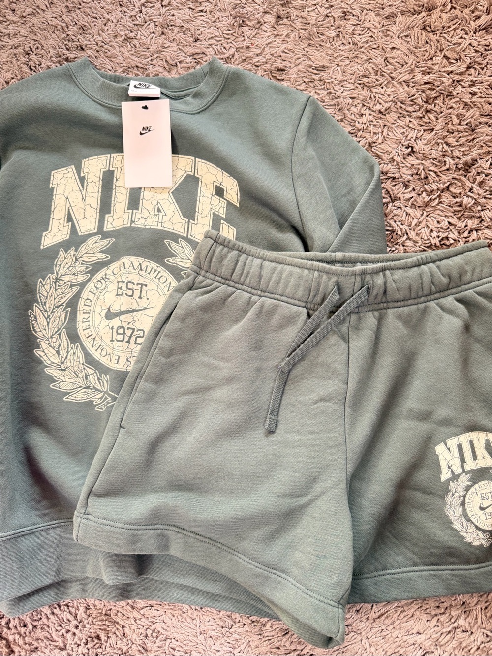 Nike Green Short Set